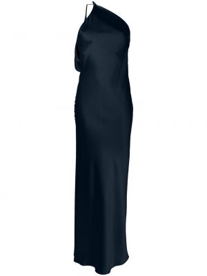 Robe de soirée asymétrique Michelle Mason bleu