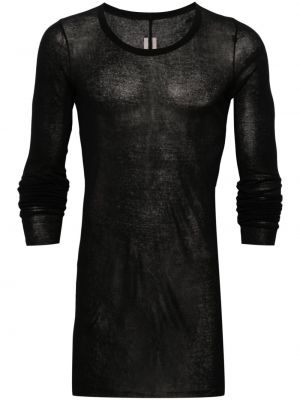 Medvilninis marškinėliai Rick Owens juoda