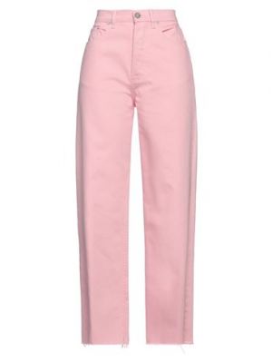 Jeans di cotone Boyish rosa