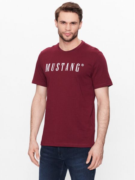 Тениска Mustang винено червено