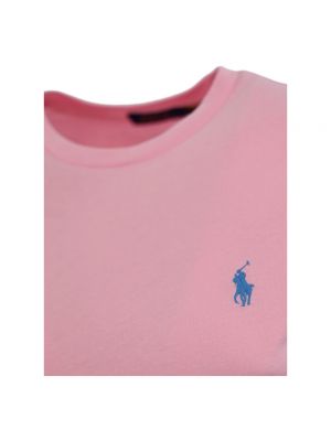 Camiseta con bordado Ralph Lauren rosa