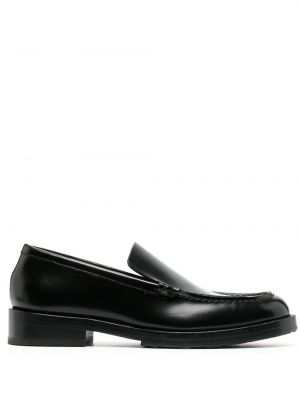 Skinn loafers By Far svart