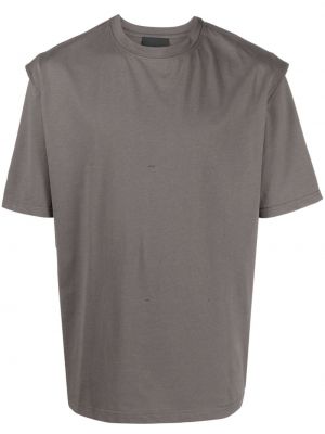 Bavlnené tričko Heliot Emil sivá