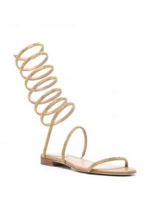 Leder sandale Rene Caovilla gold