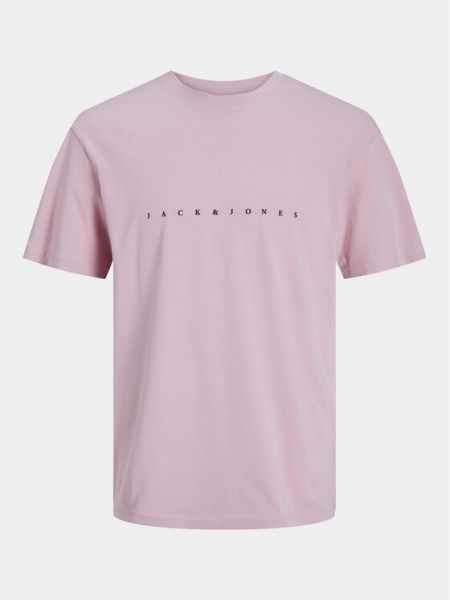T-shirt large à motif étoile Jack&jones rose