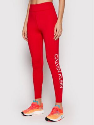 Leggings slim fit Calvin Klein Performance roșu
