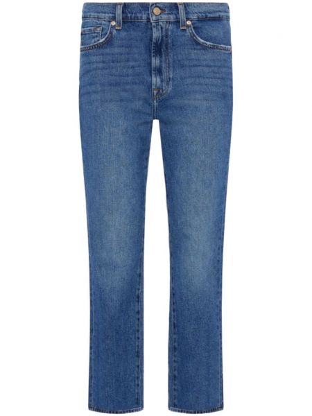 Frynser jeans 7/8 7 For All Mankind blå