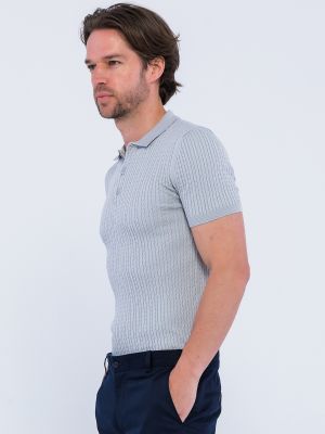 Polo marškinėliai Giorgio Di Mare pilka