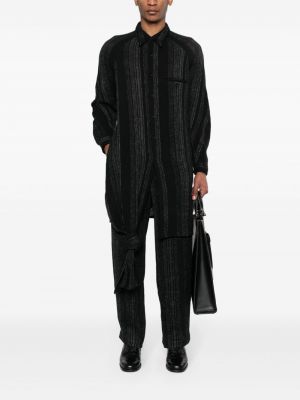 Pruhované kalhoty relaxed fit Yohji Yamamoto