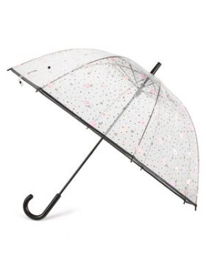 Parapluie à pois de motif coeur Happy Rain blanc