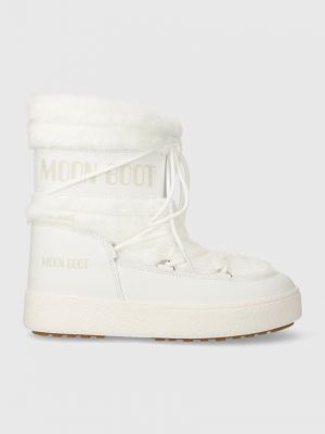 Śniegowce z futerkiem Moon Boot białe