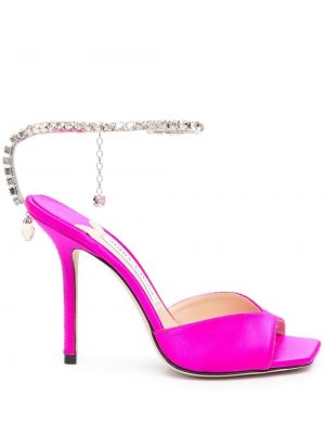 Nauhalliset sandaalit Jimmy Choo pinkki