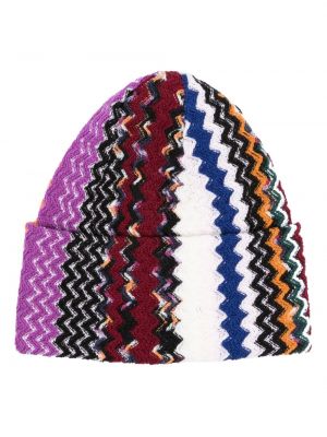 Плетена шапка черно Missoni