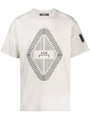 T-shirt mit print mit farbverlauf A-cold-wall* grau