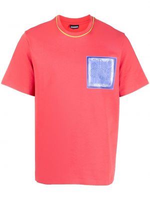 T-shirt con stampa Jacquemus rosso