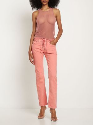 Schnür jeans Ludovic De Saint Sernin pink