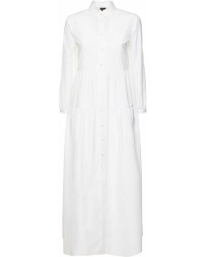 Памучна макси рокля Aspesi бяло