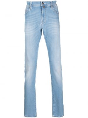 Jeans skinny taille basse slim Sartoria Tramarossa bleu