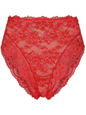 Pantalon culotte taille haute Dolce & Gabbana rouge