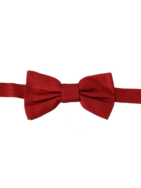 Jedwabny krawat Dolce And Gabbana czerwony