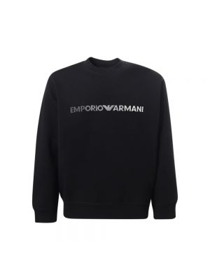 Haftowana bluza Emporio Armani czarna