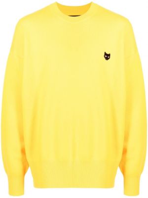 Плетен пуловер Zzero By Songzio жълто