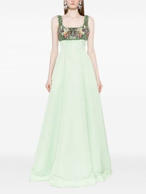 Večerní šaty s korálky Mary Katrantzou zelené