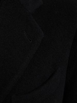 Kašmírový vlnený kabát Giorgio Armani čierna