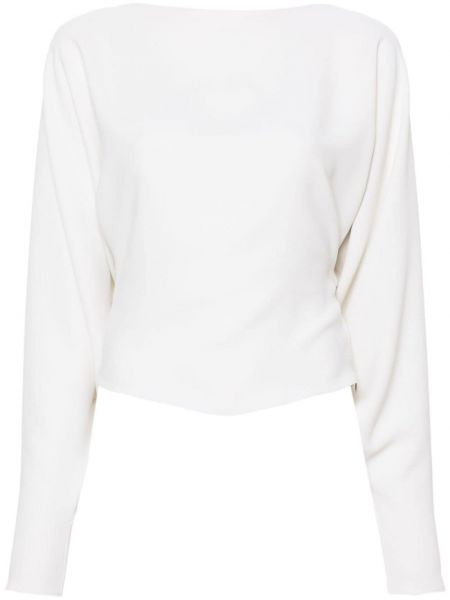 Блуза от креп Rev бяло