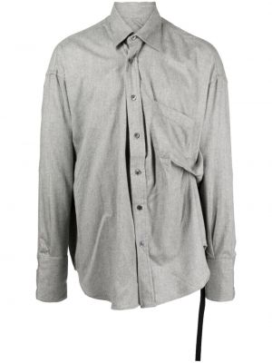 Plisuota medvilninė marškiniai Marina Yee pilka