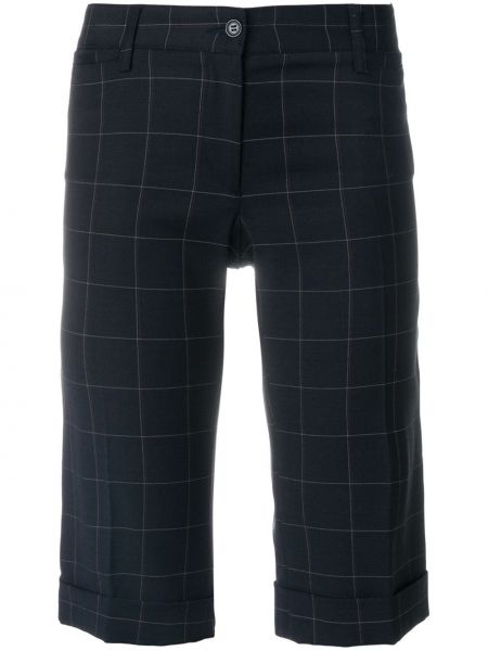 Pantalones cortos de pana a cuadros Dolce & Gabbana Pre-owned azul