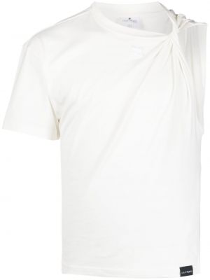 Асиметрична тениска от джърси Courreges бяло