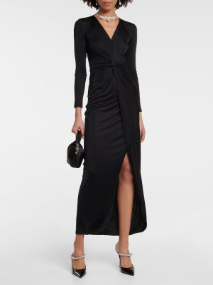 Миди рокля от джърси Diane Von Furstenberg черно