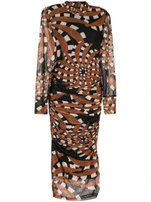 Midi haljina s printom od tila s apstraktnim uzorkom Farm Rio