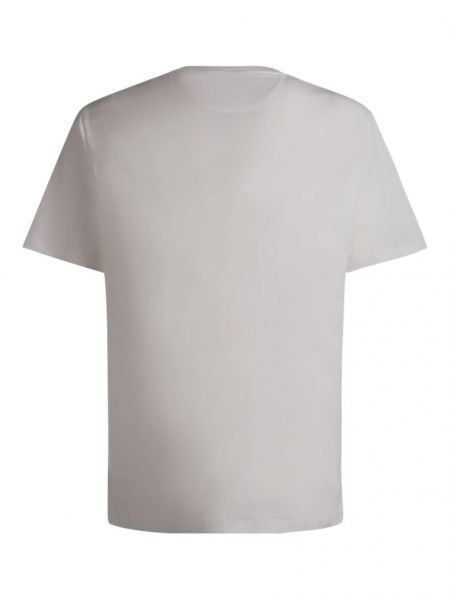 Medvilninis siuvinėtas marškinėliai Bally balta