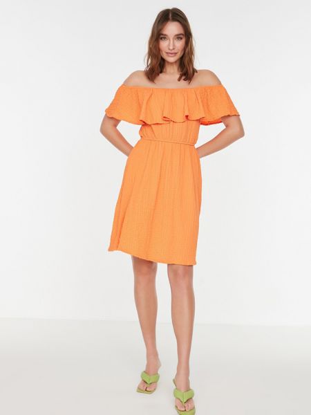 Sukienka Trendyol pomarańczowa