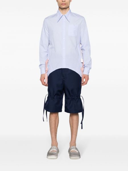 Bermudy relaxed fit Comme Des Garcons Shirt niebieskie