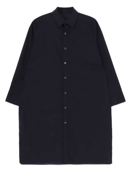 Βαμβακερό πουκάμισο Yohji Yamamoto μαύρο