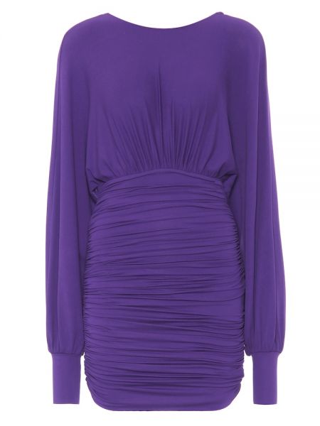 Mini vestido de punto Alexandre Vauthier violeta