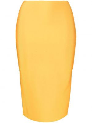 Pouzdrová sukně Herve L. Leroux žluté