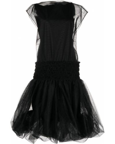 Μίντι φόρεμα από τούλι Molly Goddard μαύρο