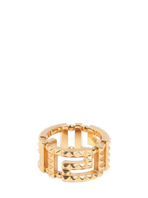 Prsteň s cvočkami Versace zlatá