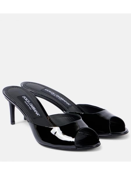 Lack läder sandaletter Dolce&gabbana svart