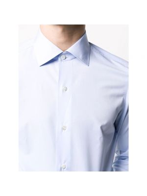 Camisa de algodón Finamore azul