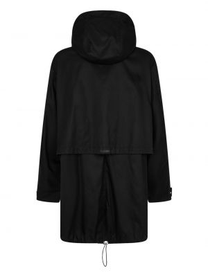 Mantel mit kapuze mit print Dsquared2 schwarz