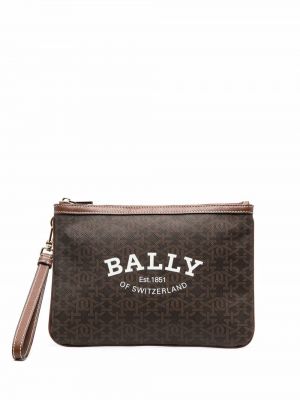 Trykt clutch Bally brun