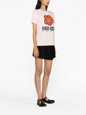 T-shirt di cotone a fiori Kenzo