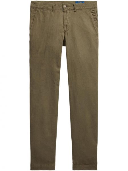 Bombažne kratke jeans hlače z zadrgo z gumbi Polo Ralph Lauren