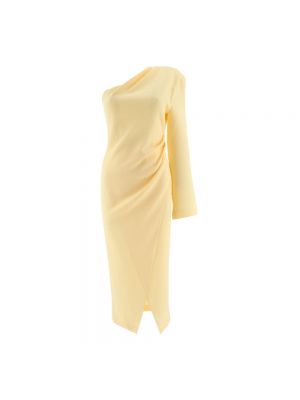 Sukienka midi Nanushka żółta