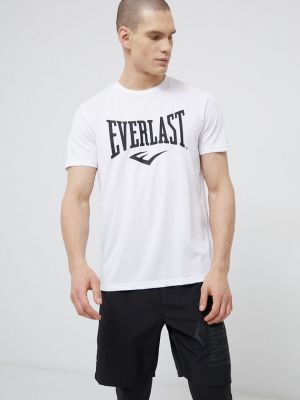 Тениска с дълъг ръкав с принт Everlast бяло